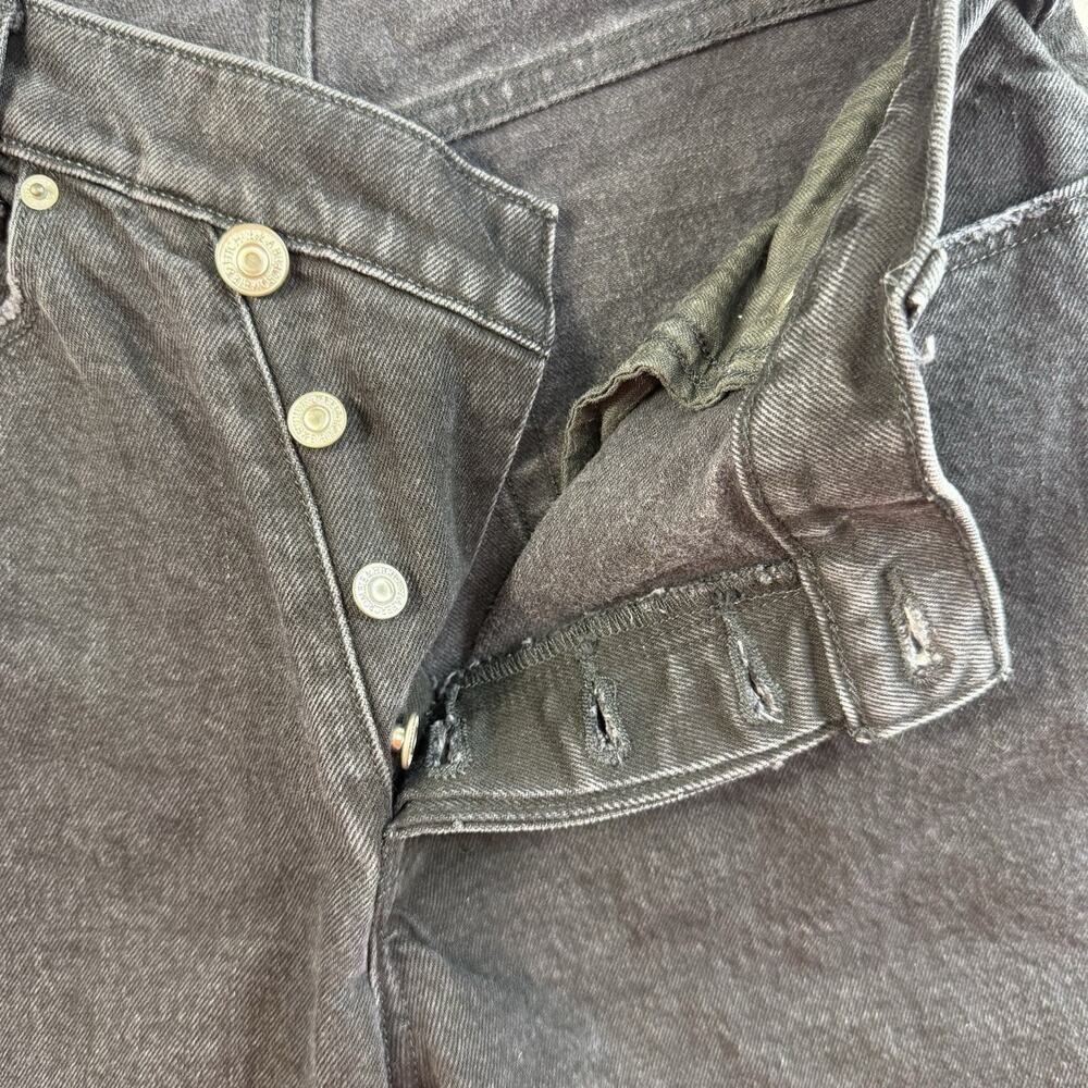 Abercrombie Fitch 29 8 Curve Love High Rise Dad Jeans Asymmetrical Waist Black - Picture 8 of 16
